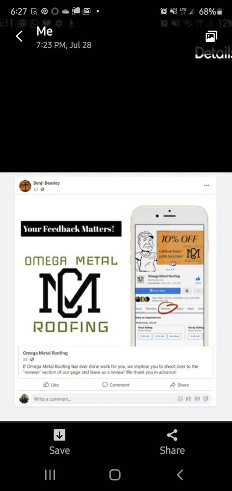 Slide of Omega Metal Roofing