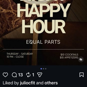 Equal Parts - Instagram - New American Near Me - San Francisco, California Equal Parts - Instagram - New American Near Me - San Francisco, California