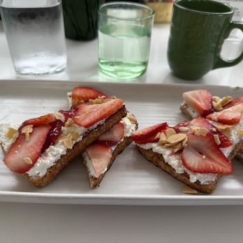 Butter & Jam - Ricotta cheese and strawberry jam toast - Breakfast & Brunch Near Me - Madison, New Jersey Butter & Jam - Ricotta cheese and strawberry jam toast - Breakfast & Brunch Near Me - Madison, New Jersey