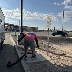 Cocopah Korner Store - The dump station is around back near the car wash and located near truck parking.