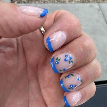 Senses Nail Spa - My beautiful blueberry nails by ANGELA - Nail Salons Near Me - Henderson, Nevada