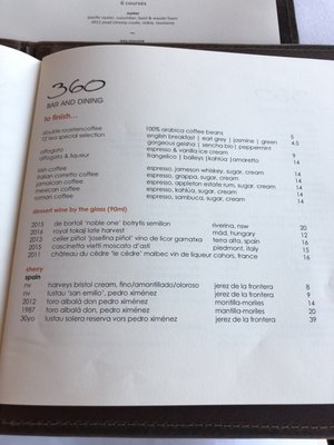 Menu photo 8 360 Bar and Dining Sydney, NSW Menu photo 8 360 Bar and Dining Sydney, NSW