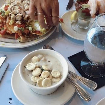 Galyn's - New England Clam Chowder Galyn 's Nachos Shrimp Cocktail - Seafood Near Me - Bar Harbor, Maine Galyn's - New England Clam Chowder Galyn 's Nachos Shrimp Cocktail - Seafood Near Me - Bar Harbor, Maine