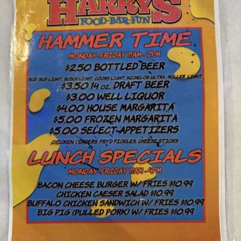 Hammered Harry’s - Specials Menu - Beer Bar Near Me - Las Vegas, Nevada