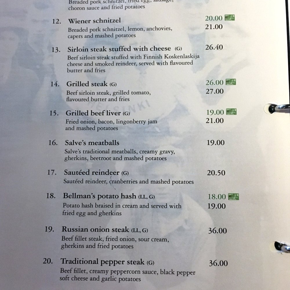 Some of the menu