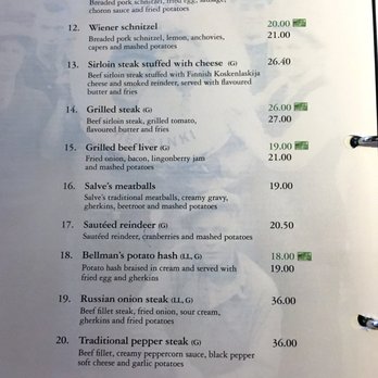 Salve - Some of the menu - Bistros Near Me - Helsinki, 18