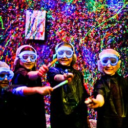 Pinspiration Ann Arbor - Kids Splatter Room painting