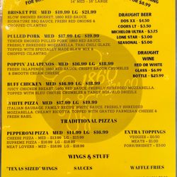 1860 Pizza Co - Our Menu