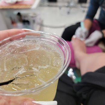 Ranch Nails Spa - Mimosa and Pedicure what else could you ask for. - Nail Salons Near Me - Ontario, California