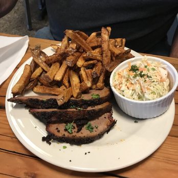 OMC Smokehouse - Brisket with duck fat fries and coleslaw - Barbeque Near Me - Duluth, Minnesota OMC Smokehouse - Brisket with duck fat fries and coleslaw - Barbeque Near Me - Duluth, Minnesota