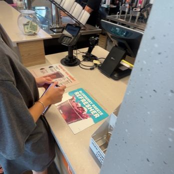 Dunkin' - The manager. Do not go to this location unless you want to get refused service even when you have an allergy. - Coffee & Tea Near Me - Ellisville, Missouri