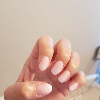 Shape of Nails - Pink and white ombre nails. Really hard to capture gradient in a photo. - Nail Salons Near Me - Reston, Virginia Shape of Nails - Pink and white ombre nails. Really hard to capture gradient in a photo. - Nail Salons Near Me - Reston, Virginia