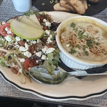 The Chalkboard Kitchen - Lunch Pick two- Onion Soup and Pecan Salad - American Near Me - Oklahoma City, Oklahoma The Chalkboard Kitchen - Lunch Pick two- Onion Soup and Pecan Salad - American Near Me - Oklahoma City, Oklahoma