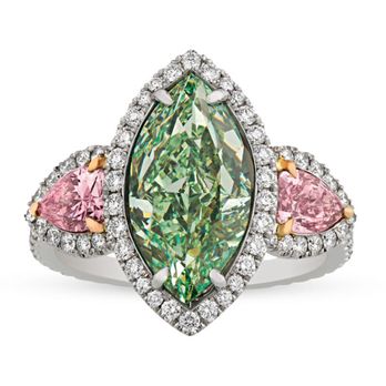 Adamas International - Coloured Diamonds custom ring - Jewelry Near Me - Brampton, Ontario