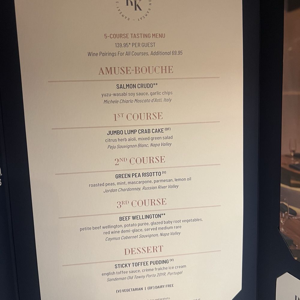 Ramsay's Kitchen - Limited 5 course Menu - New American Near Me - Las Vegas, Nevada Ramsay's Kitchen - Limited 5 course Menu - New American Near Me - Las Vegas, Nevada