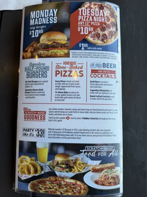 Menu photo 6 Bubba's 33 Tempe, AZ