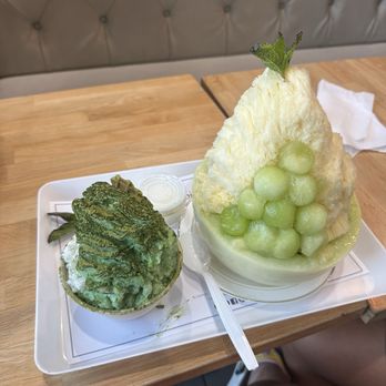 Oakobing - Single Green Tea Shaved Ice, Mango Melon Shaved Ice - Shaved Ice Near Me - Los Angeles, California Oakobing - Single Green Tea Shaved Ice, Mango Melon Shaved Ice - Shaved Ice Near Me - Los Angeles, California