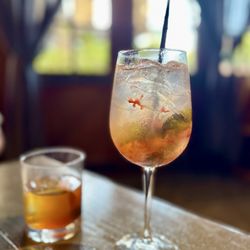 Boiler House at Pearl - Old fashioned and strawberry spritz mocktail