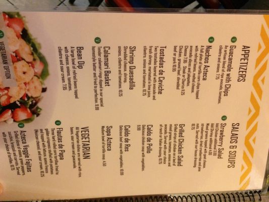 Menu photo 1 Azteca Restaurant Mke South Milwaukee, WI
