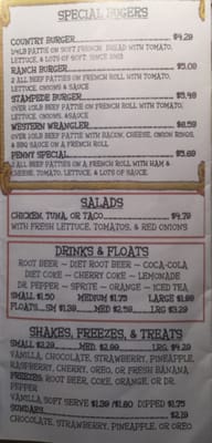 Menu photo 4 Webster's Country Burger Drive-In Clements, CA Menu photo 4 Webster's Country Burger Drive-In Clements, CA
