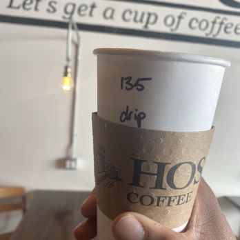 Hos Coffee - Drip coffee with sweet cream cold foam and white chocolate - Coffee & Tea Near Me - Madison, Indiana