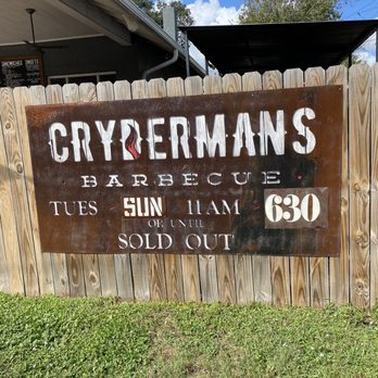 Crydermans Barbecue - Barbeque Near Me - Cocoa, Florida