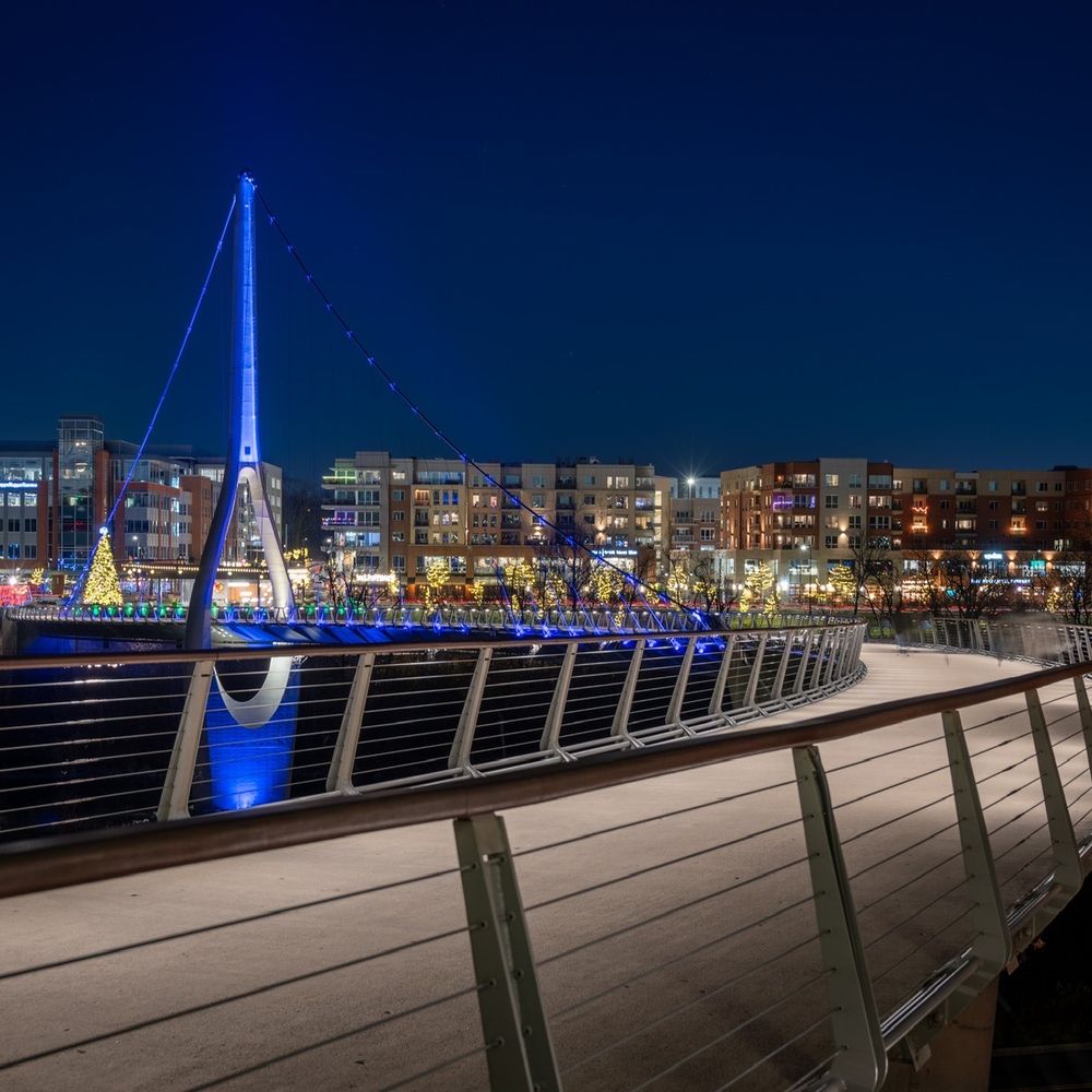 The walking bridge is so cool! The walking bridge is so cool!