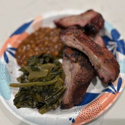 Bowlegged BBQ - Sides were ehhh but ribs were tender