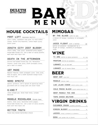 Kitchen & Bar at Duluth Coffee Company by null