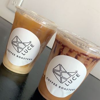 Luce Ave Coffee Roasters - Iced mocha latte + Creamericano - Coffee & Tea Near Me - Houston, Texas