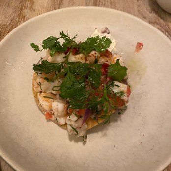 Oxomoco - Shrimp Cevice Tostada - Mexican Near Me - Brooklyn, New York