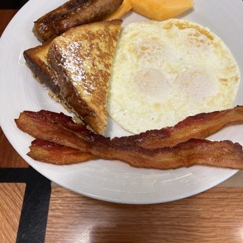 Egg Yolk Cafe - French toast eggs sausage links and bacon!! - Breakfast & Brunch Near Me - West Chicago, Illinois Egg Yolk Cafe - French toast eggs sausage links and bacon!! - Breakfast & Brunch Near Me - West Chicago, Illinois
