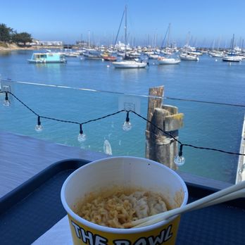 Kafe Toribashi - Ramen on the back patio. - Cafes Near Me - Monterey, California