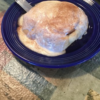 Le Peep - Texas Sized Cinnamon Roll w/ homemade icing. - Breakfast & Brunch Near Me - Houston, Texas