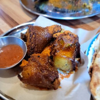 Dhamaka - Nagaland Pork. Way too much fat with a unique sour kick but nice flavors - Indian Near Me - New York, New York