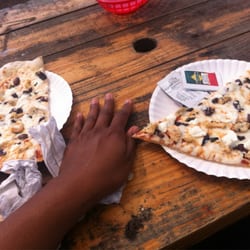 The Tin Box - Freaking huge Custom ordered Slice of the Day from Trade Winds Pizza!