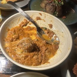 Half eaten meatballs OMG