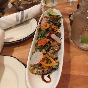 Doce Provisions - Brussels sprouts - looks pretty but that's about it - New American Near Me - Miami, Florida