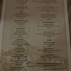 Garchinger Augustiner - Menu