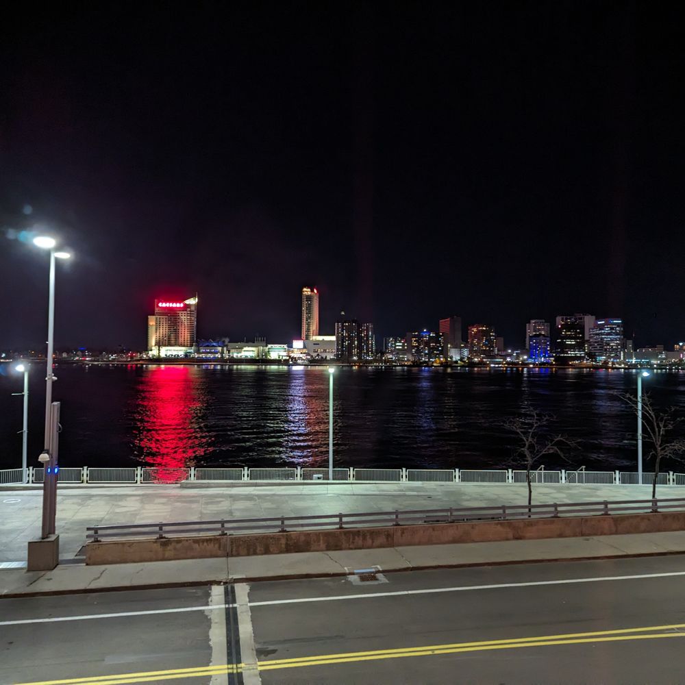 Joe Muer Seafood - View of Windsor from the restaurant - Seafood Near Me - Detroit, Michigan Joe Muer Seafood - View of Windsor from the restaurant - Seafood Near Me - Detroit, Michigan
