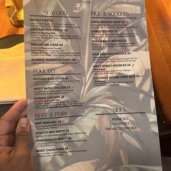 Straits - Honolulu - Menu - Asian Fusion Near Me - Honolulu, Hawaii