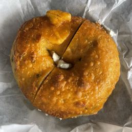 jalapeño cheese bagel jalapeño cheese bagel