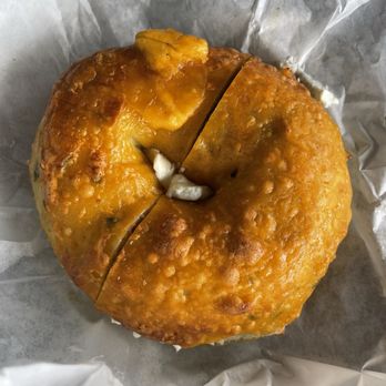 Sam's Bagels - jalapeño cheese bagel - Bagels Near Me - Santa Monica, California Sam's Bagels - jalapeño cheese bagel - Bagels Near Me - Santa Monica, California