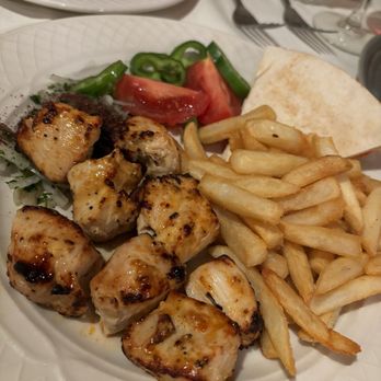 Carousel Restaurant - Chicken kebab plate - Middle Eastern Near Me - Glendale, California