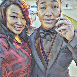 Jasper Cleaners - Me and my baaaby!! Tht tux look goood!