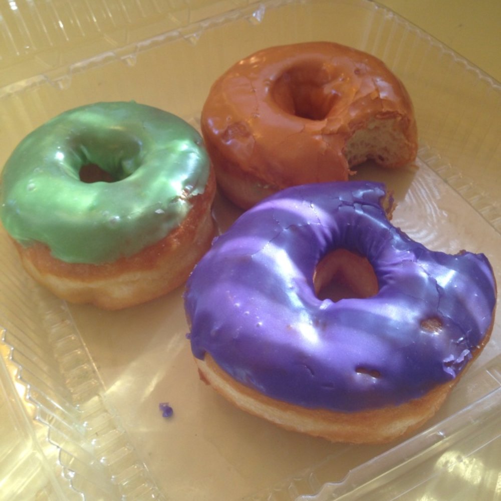 Bakers Donuts - Ube, Thai tea, and green tea donuts yum - Donuts Near Me - Sacramento, California