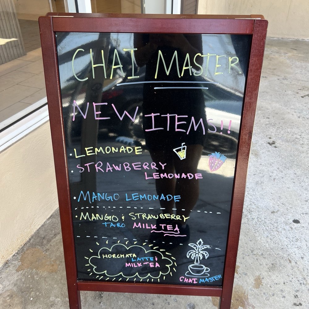 Chai Master - New item menu - Coffee & Tea Near Me - Los Alamitos, California