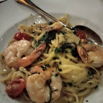 Avvio Ristorante - Pan seared shrimp scampi with homemade linguini - New American Near Me - Cranston, Rhode Island