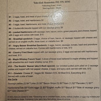 The Angry Beaver Bar - Menu - Dive Bars Near Me - Carroll, Iowa