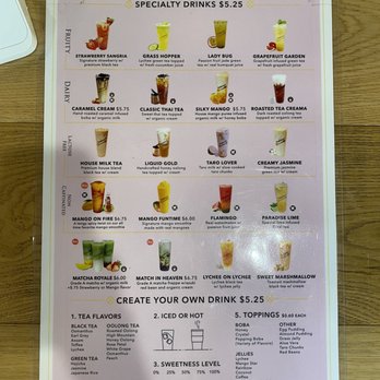 Teaspoon - Menu August 2020 - Bubble Tea Near Me - San Ramon, California Teaspoon - Menu August 2020 - Bubble Tea Near Me - San Ramon, California